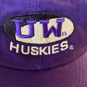 University of Washington Huskies Baseball Cap Purple Gold Adjustable Strap UW